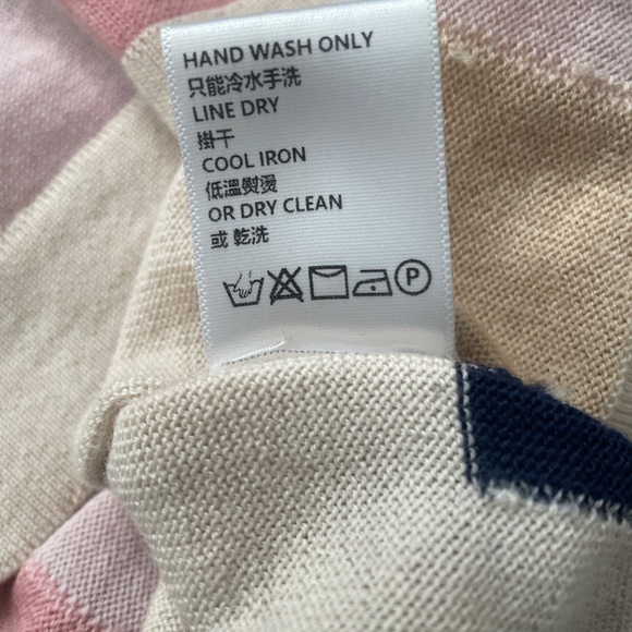 PAPER London pastel color block wool crewneck sweater - Picture 5 of 6